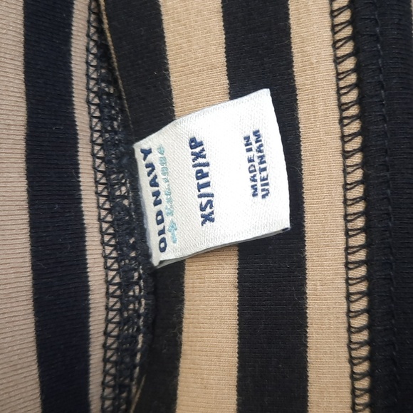 Old Navy Tan & Black Striped Pencil Skirt, Size XS - Picture 3 of 4
